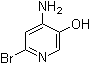 结构式 CAS# 1033203-48-3, 4-氨基-6-溴-3-吡啶醇