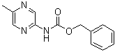 结构式 CAS# 1033418-57-3, N-(5-甲基-2-吡嗪基)氨基甲酸苄酯