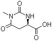 structure of CAS# 103365-69-1, 1-Methyl-L-4,5-dihydroorotic acid;(4S)-1-Methyl-2,6-dioxohexahydro-4-pyrimidinecarboxylic acid