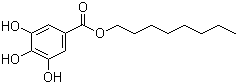 没食子酸辛酯分子结构 (CAS 1034-01-1)