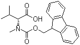 structure of CAS# 103478-58-6, Fmoc-N-methyl-D-valine;N-(9-Fluorenylmethyloxycarbonyl)-N-methyl-D-valine; Fmoc-N-Me-D-Val-OH