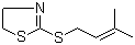 4,5-二氢-2-[(3-甲基-2-丁烯-1-基)硫基]噻唑分子结构 (CAS 103483-02-9)