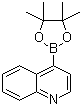 structure of CAS# 1035458-54-8, Quinoline-4-boronic acid pinacol ester;4-(4,4,5,5-Tetramethyl-1,3,2-dioxaborolan-2-yl)quinoline