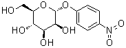 对硝基苯基 alpha-D-吡喃甘露糖苷分子结构 (CAS 10357-27-4)