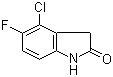 4-氯-5-氟吲哚啉-2-酮分子结构 (CAS 103585-71-3)