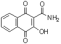 结构式 CAS# 103646-20-4, 1,4-二氢-3-羟基-1,4-二氧代-2-萘甲酰胺