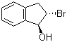 反式-2-溴茚满醇分子结构 (CAS 10368-44-2)