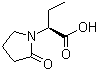 Levetiracetam acid molecular structure (CAS 103833-72-3)