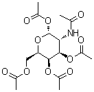 2-(乙酰氨基)-2-脱氧-alpha-D-吡喃半乳糖 1,3,4,6-四乙酸酯分子结构 (CAS 10385-50-9)