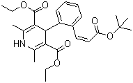structure of CAS# 103890-78-4, Lacidipine;(E)-4-[2-[3-(1,1-Dimethylethoxy)-3-oxo-1-propenyl]phenyl]-1,4-dihydro-2,6-dimethyl-3,5-pyridinedicarboxylic acid diethyl ester