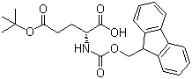 Fmoc-D-glutamic acid gamma-tert-butyl ester molecular structure (CAS 104091-08-9)