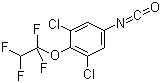 3,5-二氯-4-(1,1,2,2-四氟乙氧基)苯基异氰酸酯分子结构 (CAS 104147-33-3)