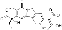 结构式 CAS# 104267-73-4, 9-硝基-10-羟基喜树碱