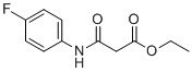 结构式 CAS# 104330-60-1, 乙基3-(4-氟苯胺基)-3-氧代丙酸酯
