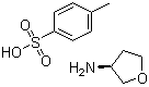 结构式 CAS# 104530-80-5, (S)-3-氨基四氢呋喃对甲苯磺酸盐