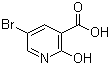 结构式 CAS# 104612-36-4, 5-溴-2-羟基烟酸