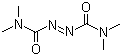 结构式 CAS# 10465-78-8, 偶氮二甲酰胺; 1,1'-偶氮二(N,N-二甲基甲酰胺)