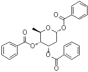 2,6-二脱氧-beta-D-吡喃核己糖三苯甲酸酯分子结构 (CAS 104652-04-2)