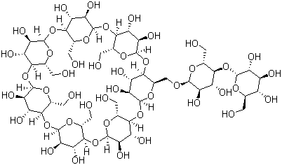 结构式 CAS# 104723-60-6, 麦芽糖环糊精; 6-O-alpha-麦芽糖基-beta-环糊精