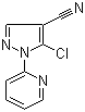 结构式 CAS# 104771-35-9, 5-氯-1-(2-吡啶基)-1H-吡唑-4-甲腈