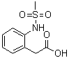 structure of CAS# 1047724-24-2, 2-[(Methylsulfonyl)amino]benzeneacetic acid