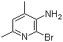 3-Amino-2-bromo-4,6-dimethylpyridine molecular structure (CAS 104829-98-3)