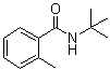 结构式 CAS# 104847-07-6, N-叔丁基-2-甲基苯甲酰胺