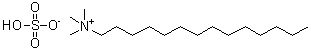 structure of CAS# 104903-23-3, N,N,N-Trimethyl-1-tetradecanaminium sulfate (1:1)
