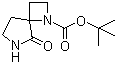 结构式 CAS# 1049730-83-7, 5-氧代-1,6-二氮杂螺[3.4]辛烷-1-羧酸叔丁酯
