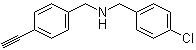 4-Chloro-N-[(4-ethynylphenyl)methyl]benzenemethanamine molecular structure (CAS 1049809-94-0)