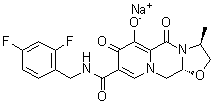 Cabotegravir sodium molecular structure (CAS 1051375-13-3)