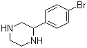 结构式 CAS# 105242-07-7, 2-(4-溴苯基)哌嗪