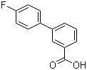 structure of CAS# 10540-39-3, 4'-Fluorobiphenyl-3-carboxylic acid