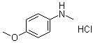 4-Methoxy-N-methylbenzenamine hydrochloride molecular structure (CAS 10541-33-0)