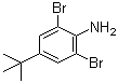 structure of CAS# 10546-67-5, 2,6-Dibromo-4-tert-butylaniline