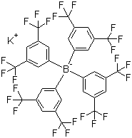 结构式 CAS# 105560-52-9, 四[3,5-二(三氟甲基)苯基]硼酸钾盐