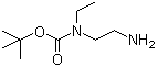 structure of CAS# 105628-63-5, tert-Butyl N-(2-aminoethyl)ethylcarbamate;(2-Aminoethyl)(ethyl)carbamic acid tert-butyl este; tert-Butyl N-(2-aminoethyl)-N-(ethyl)carbamate