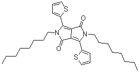 structure of CAS# 1057401-08-7, 2,5-Dihydro-2,5-dioctyl-3,6-di-2-thienylpyrrolo[3,4-c]pyrrole-1,4-dione