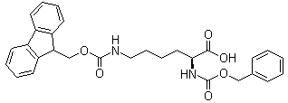 N6-[(9H-Fluoren-9-ylmethoxy)carbonyl]-N2-[(phenylmethoxy)carbonyl]-L-lysine molecular structure (CAS 105751-18-6)