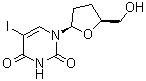 结构式 CAS# 105784-83-6, 5-碘-2',3'-二脱氧尿苷