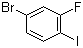structure of CAS# 105931-73-5, 1-Bromo-3-fluoro-4-iodobenzene;4-Bromo-2-fluoro-1-iodobenzene; 3-Fluoro-4-iodobromobenzene