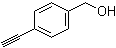 structure of CAS# 10602-04-7, 4-Ethynylbenzyl alcohol;(4-Ethynylphenyl)methanol; 1-Ethynyl-4-(hydroxymethyl)benzene; 4-Hydroxymethylphenylacetylene