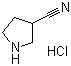 结构式 CAS# 10603-53-9, 吡咯烷-3-甲腈盐酸盐