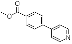 structure of CAS# 106047-17-0, Methyl 4-(pyridin-4-yl)benzoate;4-Pyridin-4-yl-benzoic acid methyl ester