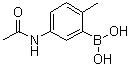 structure of CAS# 1060661-55-3, 5-Acetamido-2-methylphenylboronic acid