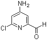 4-Amino-6-chloro-2-pyridinecarboxaldehyde molecular structure (CAS 1060809-65-5)