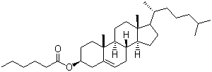 Cholesteryl hexanoate molecular structure (CAS 1062-96-0)