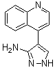 结构式 CAS# 1062368-21-1, 4-(4-喹啉基)-1H-吡唑-3-胺