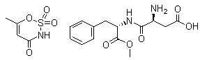 structure of CAS# 106372-55-8, Acesulfame-Aspartame salt;6-Methyl-1,2,3-oxathiazin-4(3H)-one 2,2-dioxide compd. with L-alpha-aspartyl-L-phenylalanine 2-methyl ester (1:1); Twinsweet; Twinsweet LA