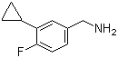 结构式 CAS# 1063733-90-3, 3-环丙基-4-氟苯甲胺
